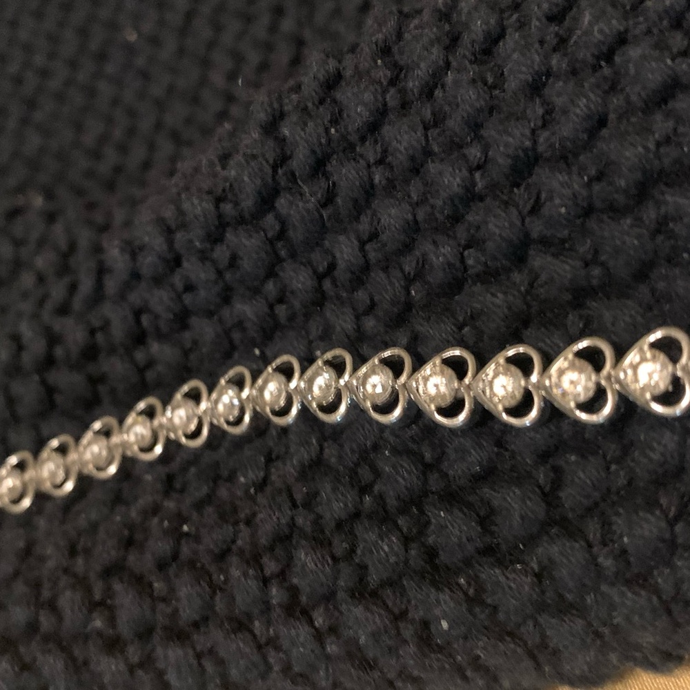 QVC diamonique silver bracelet